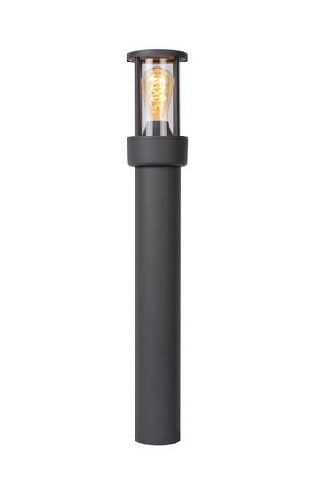 Lucide LORI - Sokkellamp - 1xE27 - IP44 - Dag/nacht sensor, Verzenden, Zo goed als nieuw, Aluminium