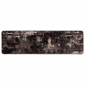 vidaXL Vloerkleedloper MARSA Zwart en Wit 50 x 200 cm, Verzenden, Nieuw, Zwart