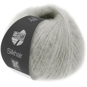 Lana Grossa Silkhair - 184 Grijsbeige - Superkid Mohair &, Ophalen of Verzenden, Nieuw
