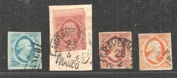 Nederland 1852 - Koning Willem III - 1e emissie - met zeer, Gestempeld