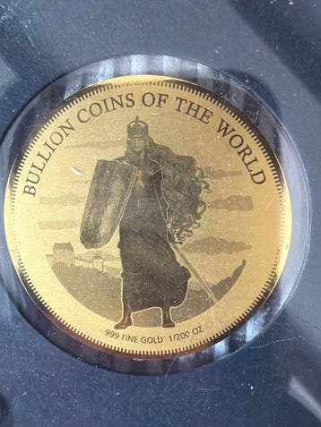 Tsjaad. 5000 Francs 2019 Germania, 1/200 Oz (.999) (Zonder