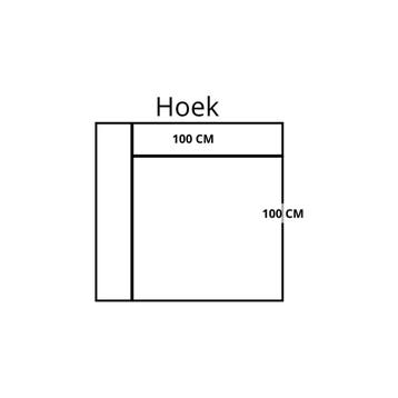 Leren elementenbank Flow - hoekelement, Nieuw, Ophalen of Verzenden, Rechte bank, Modern