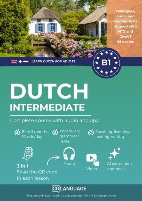 9791388253942 Learn Dutch B1 intermediate. Complete cours..., Boeken, Studieboeken en Cursussen, Nieuw, Verzenden