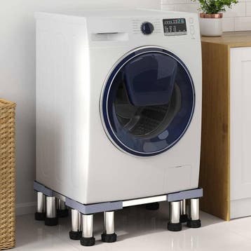 vidaXL Wasmachinebasis Grijs 67 x 67 x 21,5 cm Roestvrij, Witgoed en Apparatuur, Verzenden, Nieuw