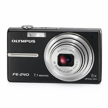 Olympus FE-240 Digitale Compact Camera - Zwart, Verzenden, Zo goed als nieuw