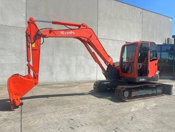 Veiling: Midigraafmachine Kubota KX185-3 Diesel 2015, Ophalen, Graafmachine