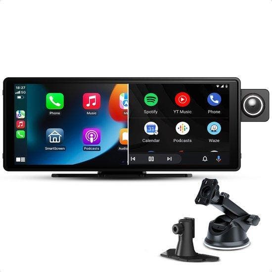 2dekans | CarMe CarPlay Scherm 10 Inch - Met Ingebouwde, Auto diversen, Auto-accessoires, Zo goed als nieuw, Ophalen of Verzenden