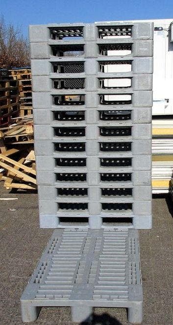 Kunststof Europallet H1, B80 x D120 x H15cm, Gebruikt