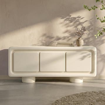 *WOONWINKEL* Wit Dressoir Organisch Betonlook, Verzenden, Nieuw