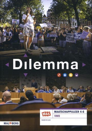 Dilemma 456 vwo maatschappijleer 9789402074741, Zo goed als nieuw