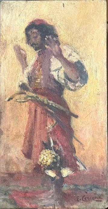 Ettore Cercone (1850-1896), Attr. - Figura Orientale