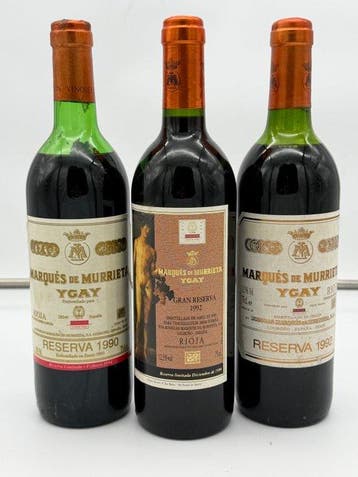 1990 & 1992 Marqués de Murrieta, Ygay - Rioja Reserva, Gran, Nieuw