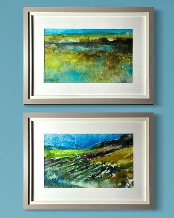 Eugène Eechaut (1928-2019) - 2 works- Abstract landscape -