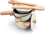 New Classic Toys® Metalen Pannenset Wit - 7-delige Set met, Huis en Inrichting, Ophalen of Verzenden, Nieuw
