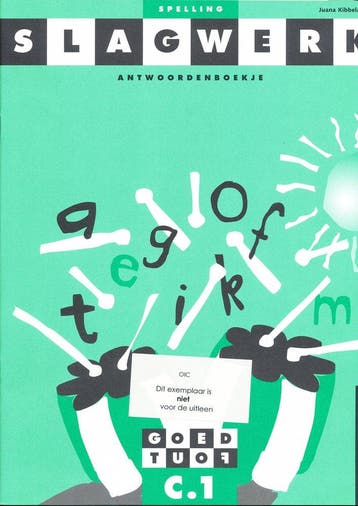 Slagwerk Spelling Antwoordenboek C1 groep 5, Boeken, Verzenden, Nieuw