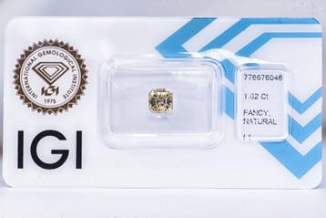 Zonder minimumprijs - 1 pcs Diamant (Natuurlijk gekleurd) -, Nieuw