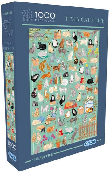 The Art File: It’s a Cat’s Life Puzzel (1000 stukjes) |, Hobby en Vrije tijd, Verzenden, Nieuw