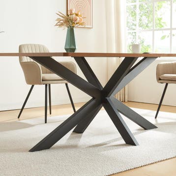 Stalen onderstel Oberau tafelpoot 150x78x71 cm zwart [en.cas, Huis en Inrichting, Verzenden, Nieuw