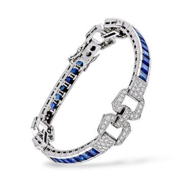 Armband - 18 karaat Witgoud, 18K witgoud 3,25 ct diamant en, Nieuw
