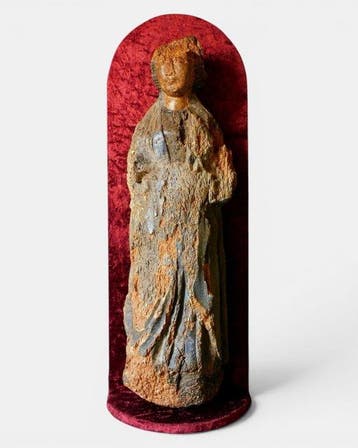 sculptuur, Vrouwelijke Heilige - 16e eeuw - 70 cm - Eik