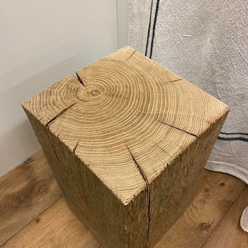 Handgemaakte winddroog eiken sokkels / zuilen – 20x20 cm, Verzenden, Nieuw