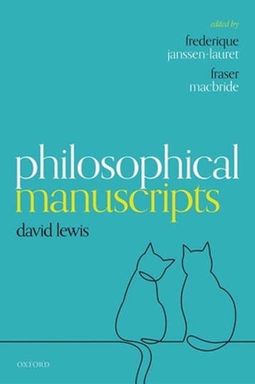 Philosophical Manuscripts - David Lewis 9780192847393, Verzenden, Zo goed als nieuw, David Lewis