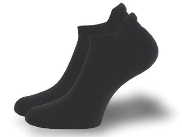 SQOTTON® Badstof Sneakersokken met lipje - Naadloos - Zwart, Kleding | Heren, Verzenden, Nieuw
