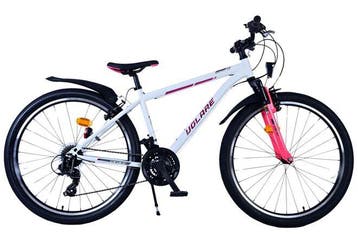Volare XC Race 26 inch meisjesfiets - Wit/Roze - 21, Verzenden, Nieuw