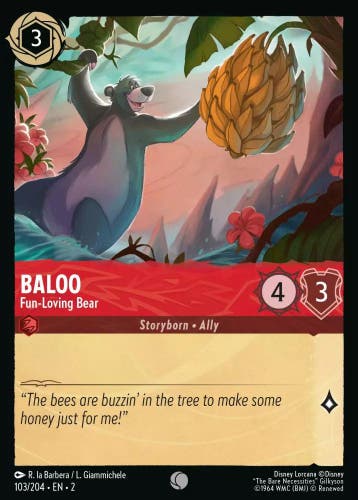 [103/204][S2] - BALOO - Fun-Loving Bear ENG NON-FOIL [M/NM], Verzenden, Nieuw