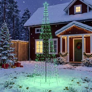 vidaXL LED Kerstboom EKENAS 300 cm 390 LEDs Meerkleurig, Verzenden, Nieuw