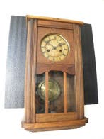 Regulateur wandklok - Pfeilkreuz - Hout, Koper, Glas -