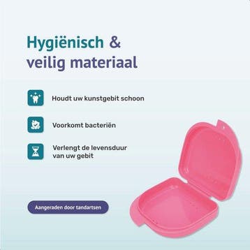 2dekans | Gebitsbakje - 2 Stuks - Beugelbakje - Roze - Voor, Ophalen of Verzenden, Zo goed als nieuw
