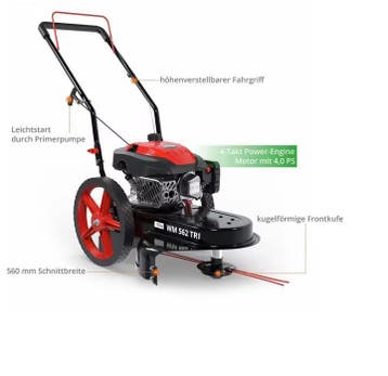 Güde trim grasmaaier WM 562 weidemaaier bosmaaier benzine, Tuin en Terras, Cirkelmaaier, Nieuw, Ophalen of Verzenden, Benzine-grasmaaier