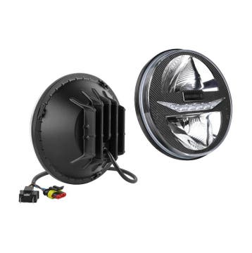 Wesem Ø178mm Inbouw LED Koplamp Rond 7 Inch + Stekkers, Ophalen of Verzenden, Nieuw