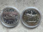 Canada. 1 Dollar 1972 & 1973 (2 munzen) (Zonder