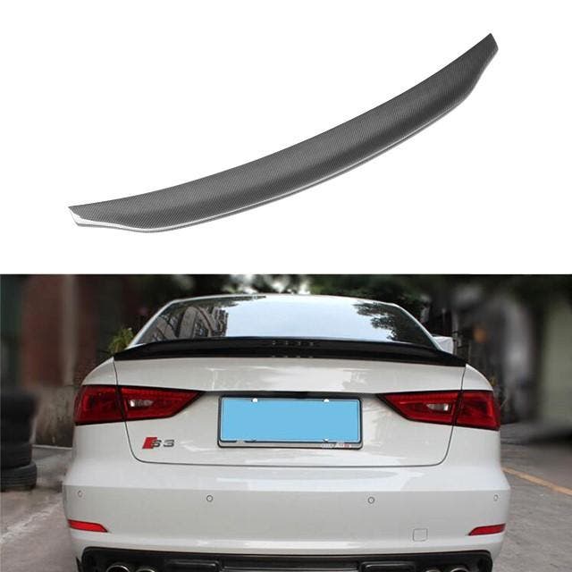 Carbon Spoiler C-Style Audi A3 S3 RS3 8V 14-20, Auto-onderdelen, Overige Auto-onderdelen, Ophalen of Verzenden