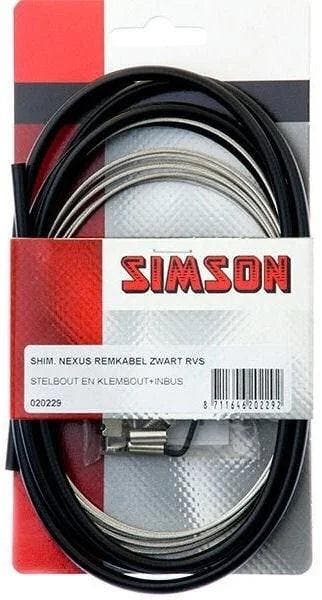 Simson Remkabelset Shimano Nexus Rollerbrake zwart, Fietsen en Brommers, Fietsonderdelen, Verzenden, Nieuw