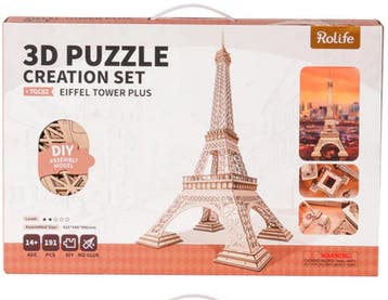 Robotime Eiffel Tower Plus 99cm Bouwpakket DIY Knutselen, Verzenden, Nieuw