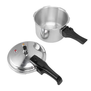 Aluminium mini snelkookpan 3L gas 18 cm compact, Verzenden, Nieuw in verpakking