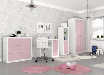 Kledingkast Wit Roze MDF | A-kwaliteit | Beste Prijs, Huis en Inrichting, Kasten | Kledingkasten, Overige materialen, Compact