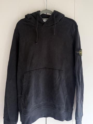Stone Island Hoodie – Zwart – Maat M, Zwart, Stone Island, Gedragen, Verzenden