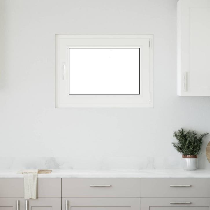 vidaXL Kelderraam RISOR 60 x 100 cm PVC en glas, Doe-het-zelf en Verbouw, Glas en Ramen, Nieuw, Verzenden