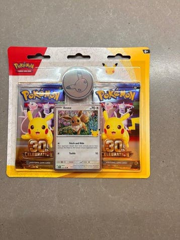 Pokémon - 1 Blisterverpakking - Pokémon - 30th celebration, Nieuw