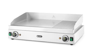 Hendi Bakplaat | 1/3 Geribd | 2/3 Glad | 230V | 3.5kW | 720x, Ophalen of Verzenden, Nieuw in verpakking