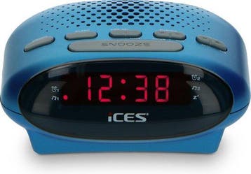 Wekkerradio - Digitale wekker - Alarmklok - Blauw - Ices - I, Verzenden, Zo goed als nieuw