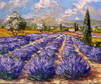 R. Vincent (1954) - Lavandes à Banon en Provence oeuvre de, Antiek en Kunst