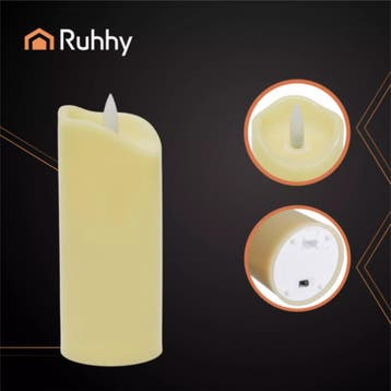 Ruhhy LED-kaarsen 4×12,5 cm – veilige, rookvrije batterij, Tuin en Terras, Ophalen of Verzenden, Nieuw