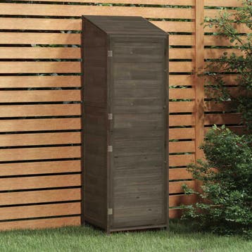 vidaXL Tuinschuur 55x52x174,5 cm massief vurenhout, Verzenden, Nieuw