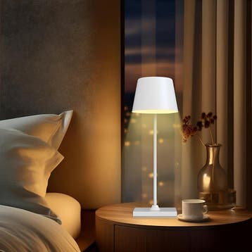 LED Tafellamp Draadloos Oplaadbaar - Brinton Orvex - Dimbaar, Ophalen of Verzenden, Nieuw, Metaal, Overige fittingen