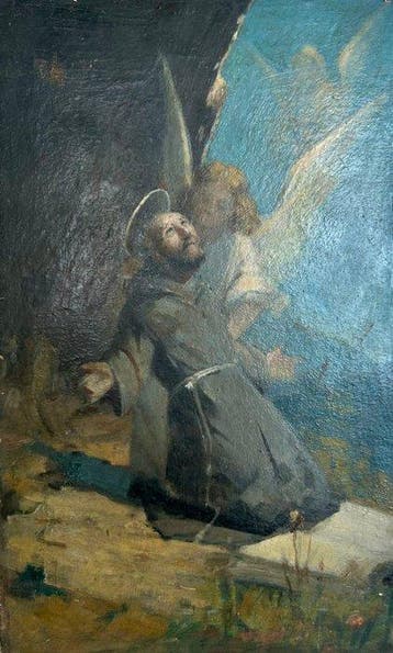 Francesco Ghittoni (1855-1928), attribuito a - Estasi di San